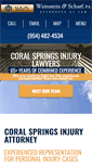 Mobile Screenshot of coralspringsinjuryfirm.com